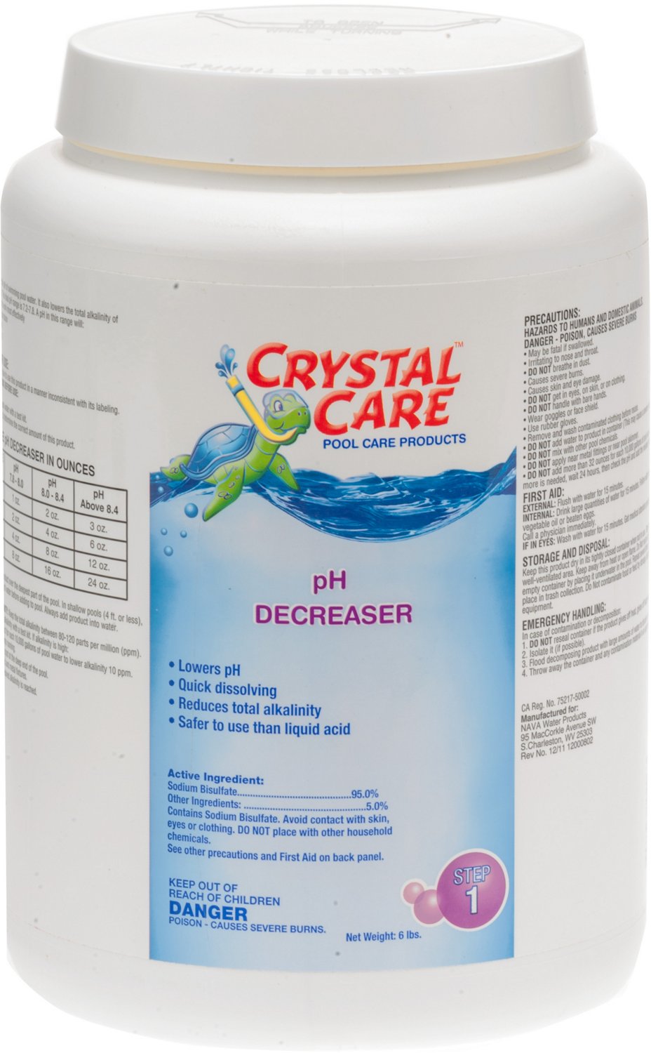 Crystal Care 6 lb. pH Decreaser