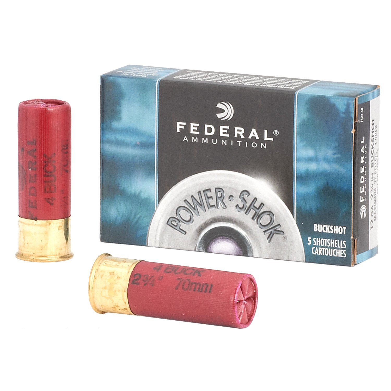 Federal Premium® Power Shok Buckshot 12 Gauge Shotshells