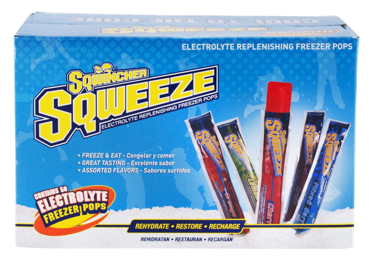Sqwincher Squeeze 3 oz. Electrolyte Replacement Freezer Pops 50-Pack thumbnail