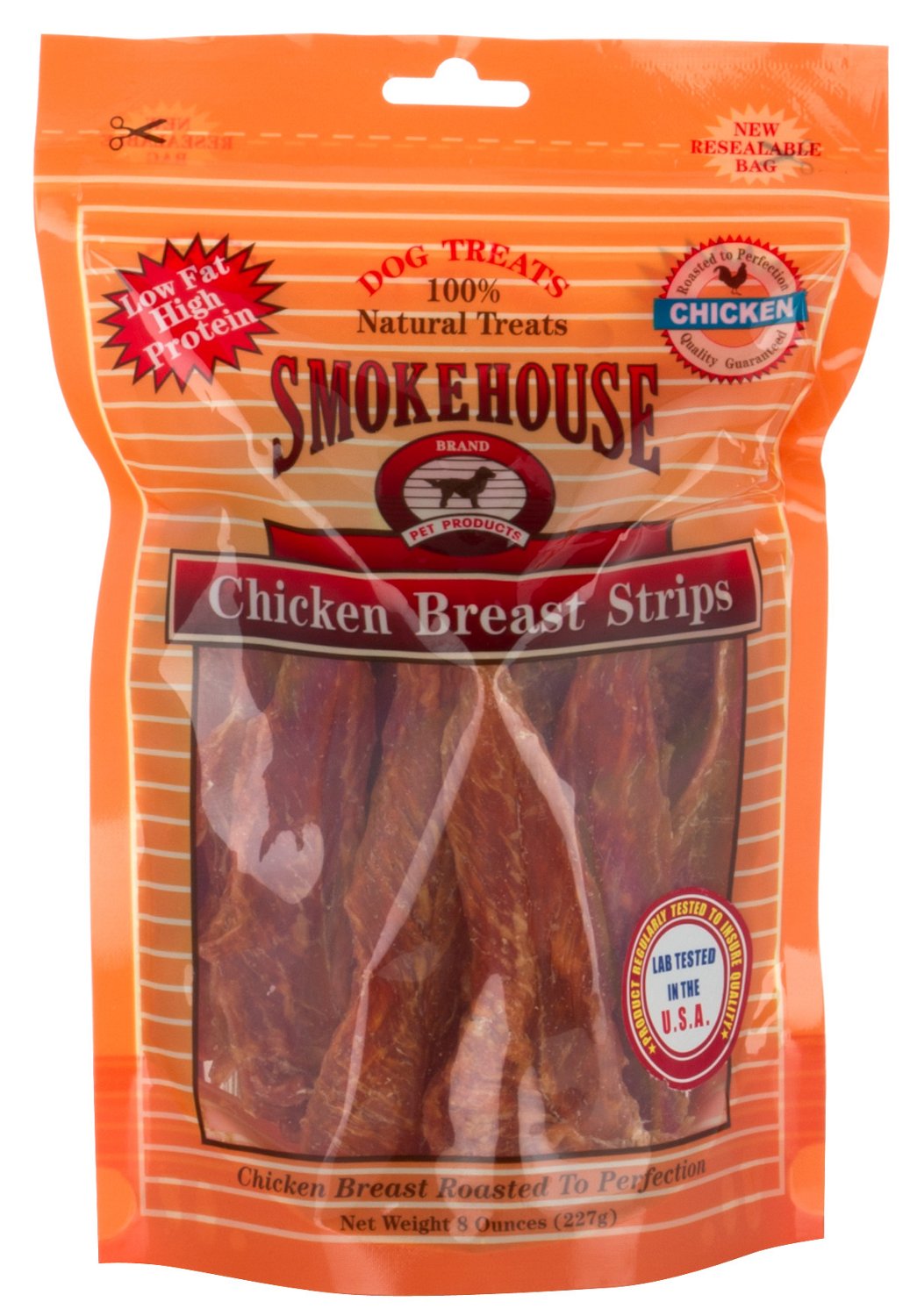 Smokehouse 4 oz. Chicken Breast Strip Dog Treats