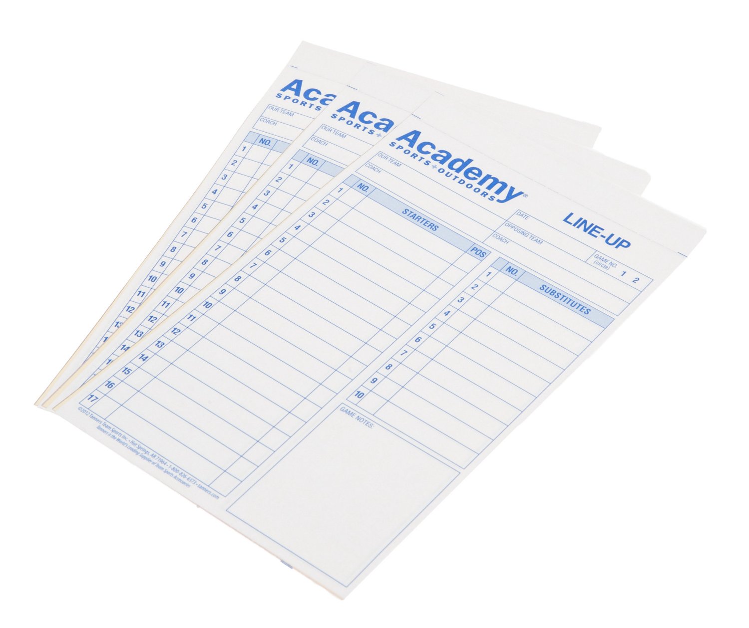 Academy Sports + Outdoors System-17 Baseball/Softball Lineup Cards 12-Pack