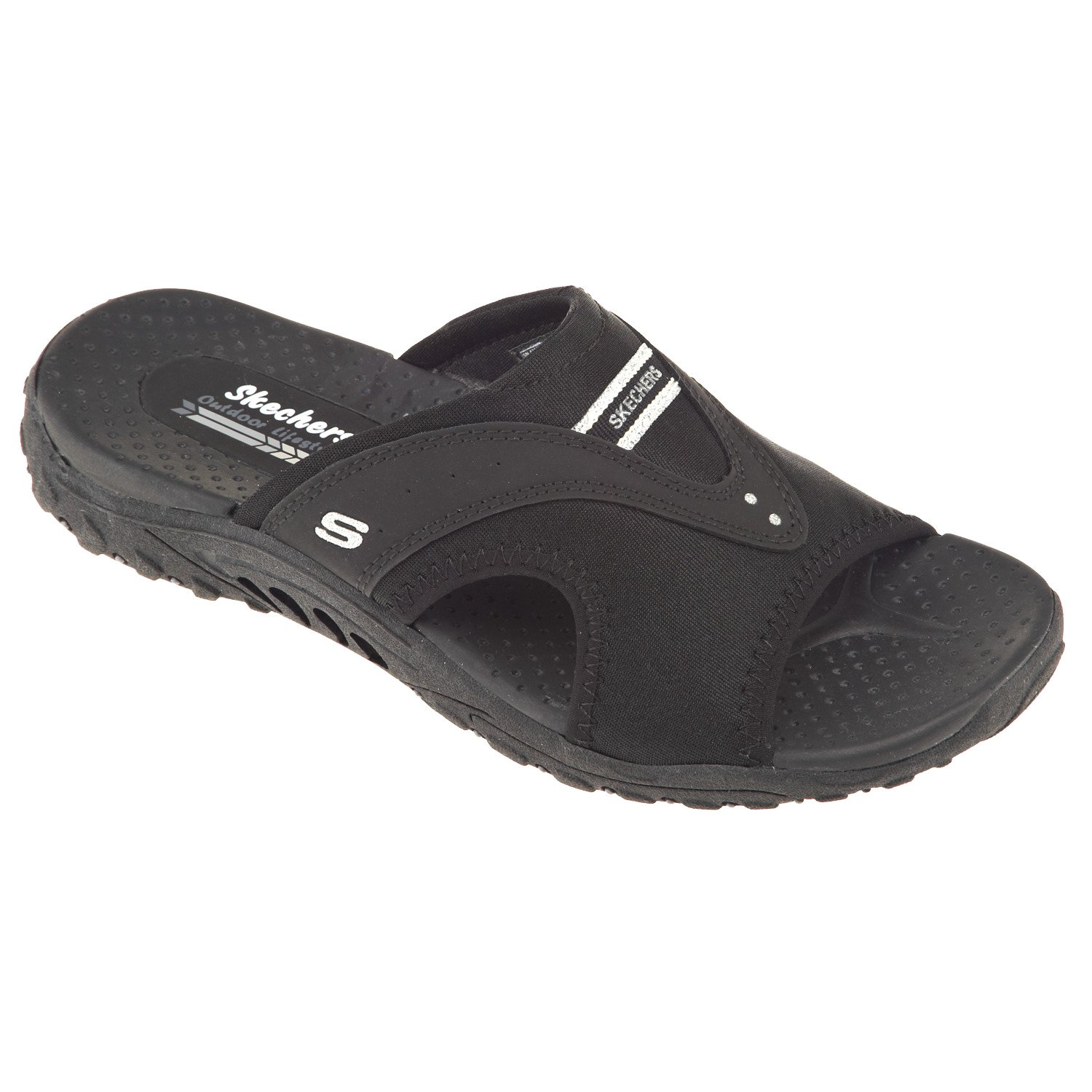 SKECHERS Women's Reggae Sun Fest Slide Sandals thumbnail