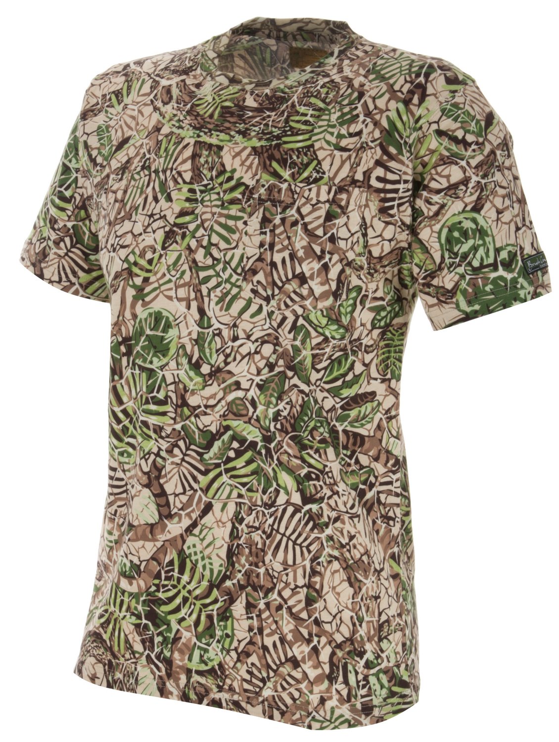 Brush Country Camouflage Men's Short Sleeve Cotton Pocket T-shirt