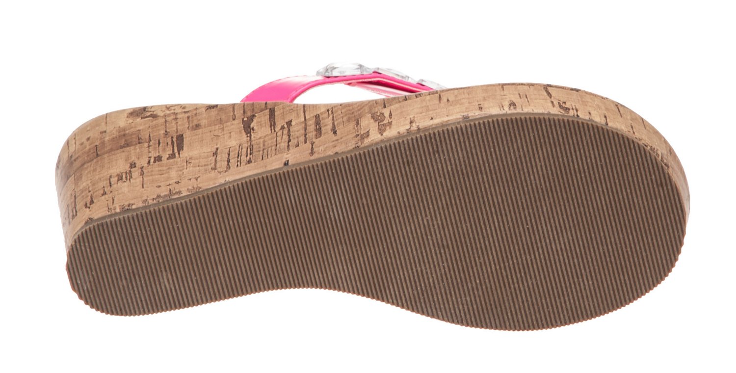 Autumn Run® Just For Girls Wedge Thong Sandals thumbnail