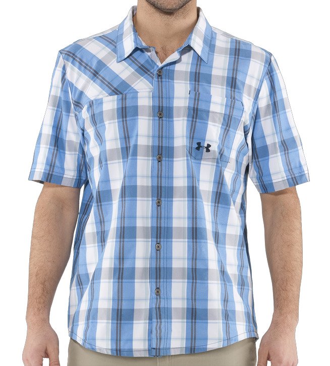 Under Armour® Men's HeatGear® Range Plaid Short Sleeve Shirt
