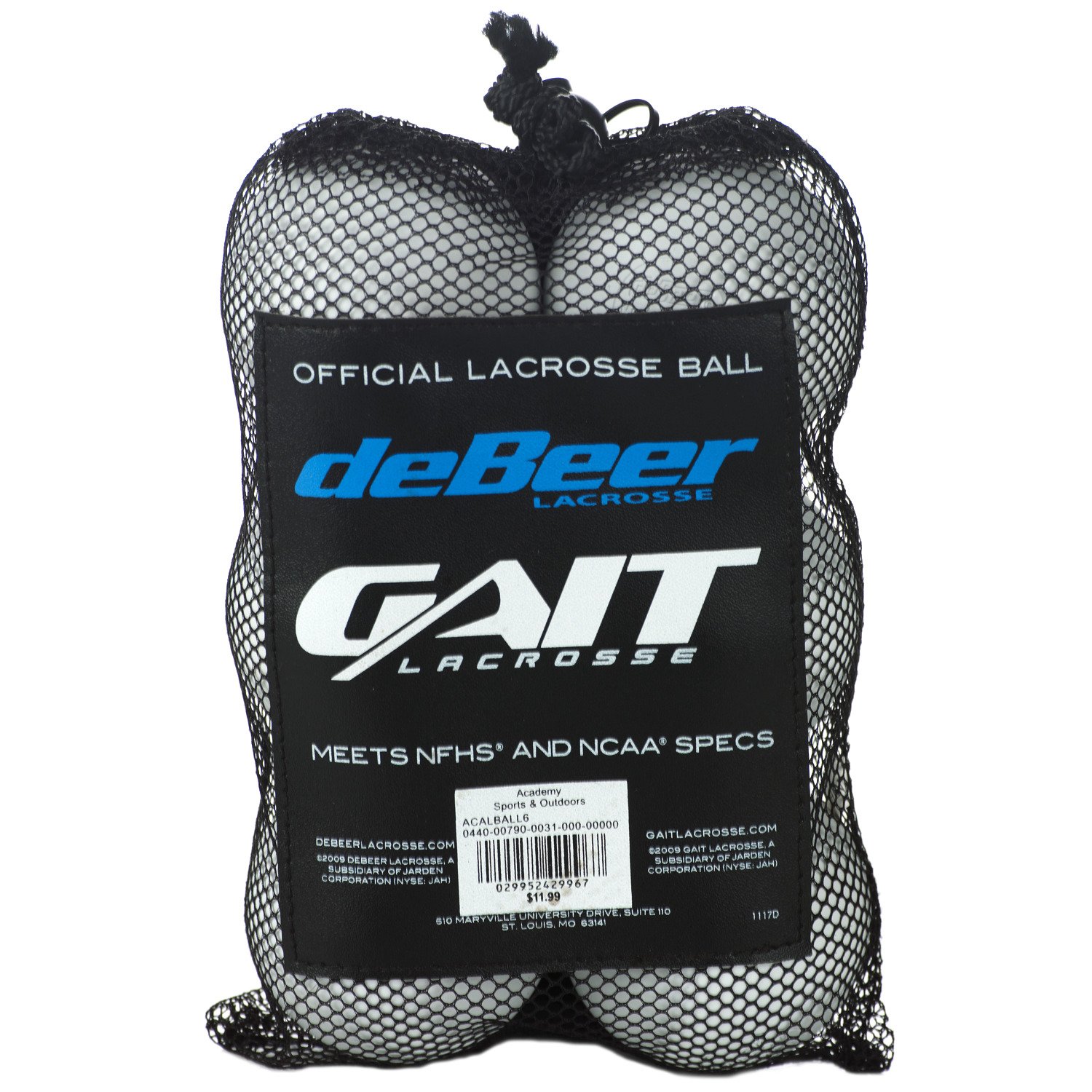 deBeer Lacrosse Balls 6-Pack