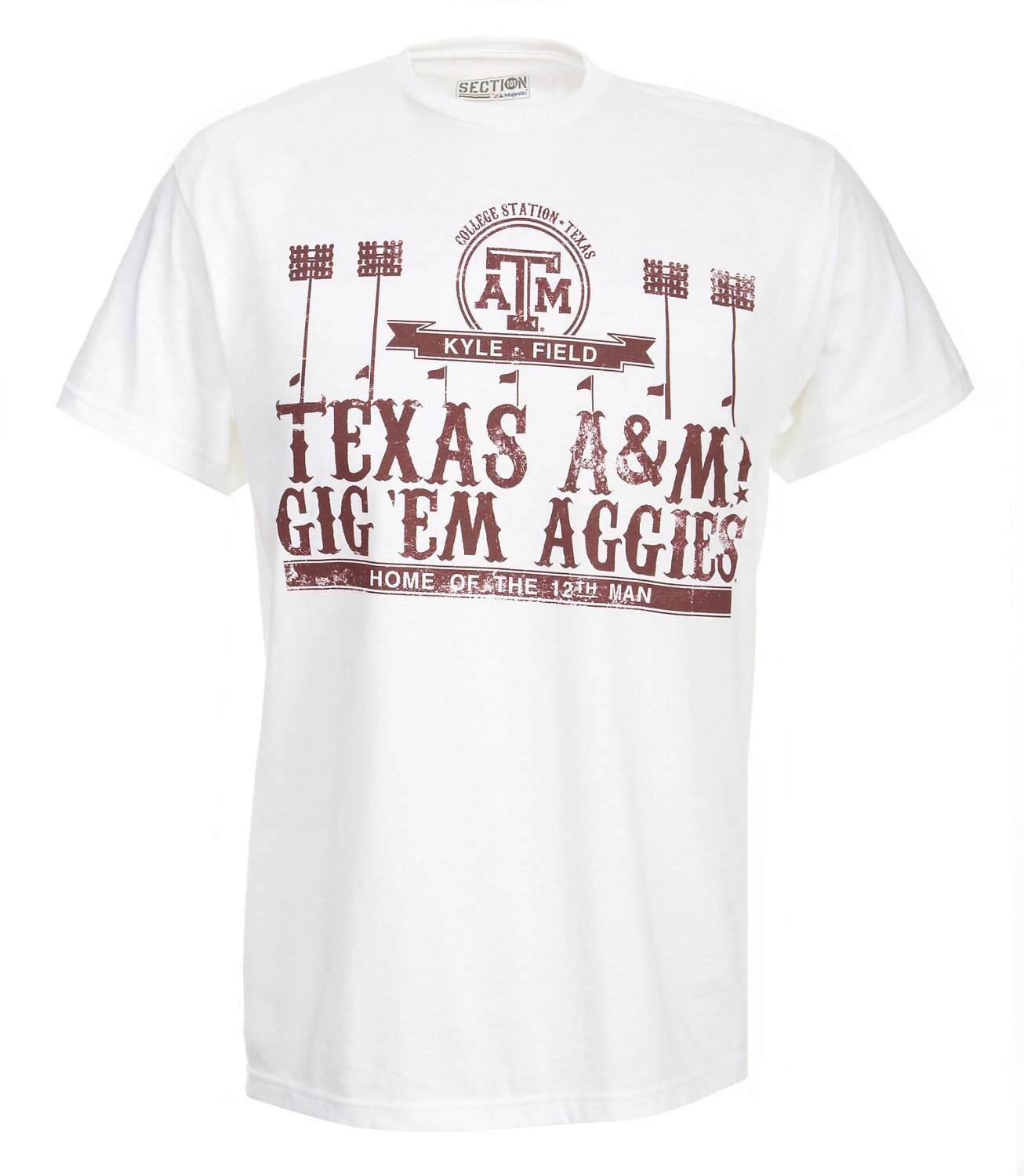 Majestic Adults' Texas A&M University Section 101 Local Tradition T-shirt