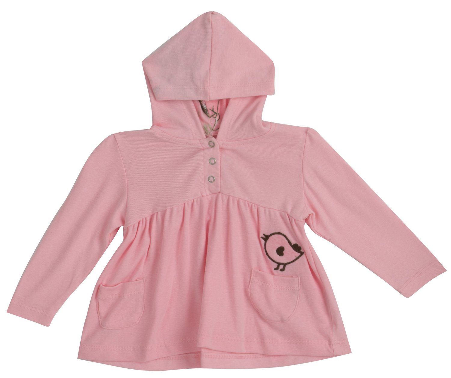 Game Winner® Infant Girls' Long Sleeve Appliqué Ribbed Hoodie