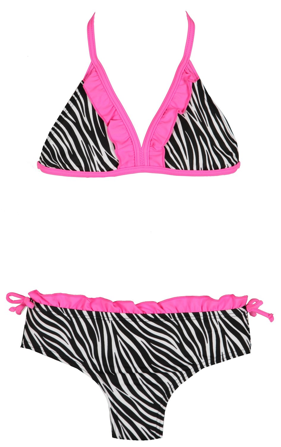 O'rageous® Girls' Zebra Chiquita 2-Piece Swimsuit