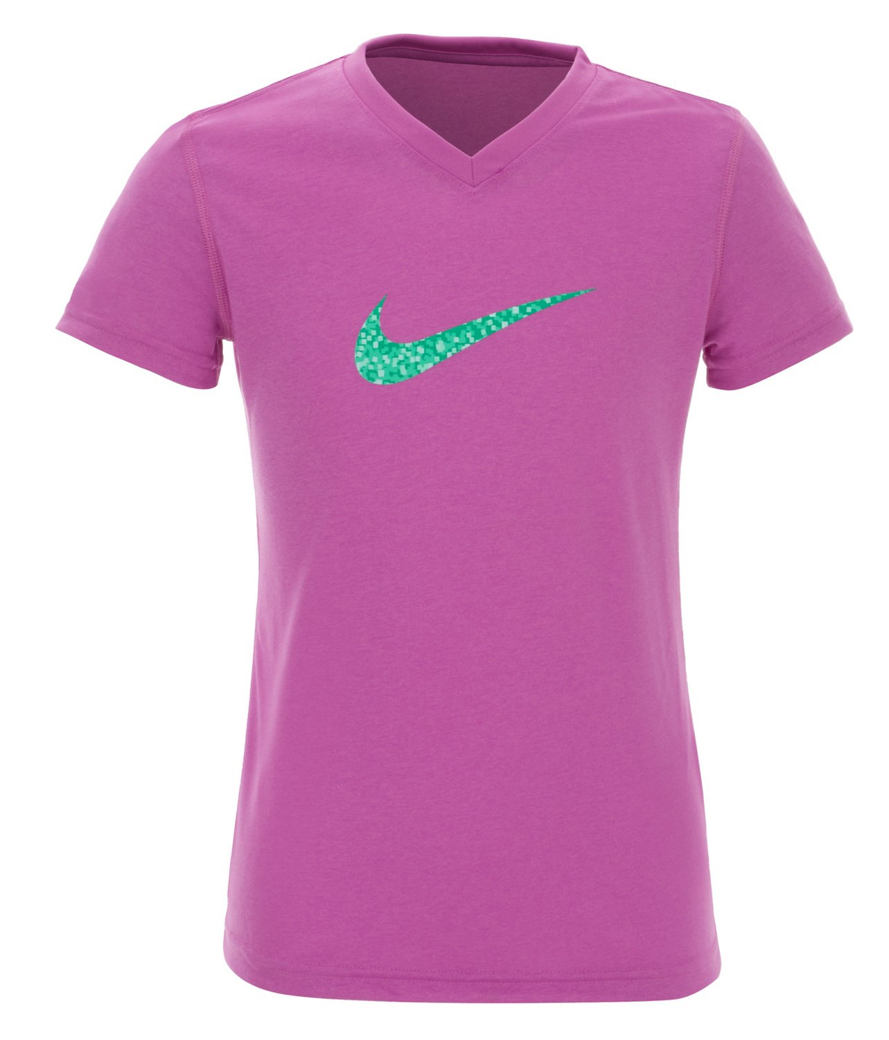 Nike Girls' Legend Swoosh V-neck Fill Short Sleeve T-shirt thumbnail
