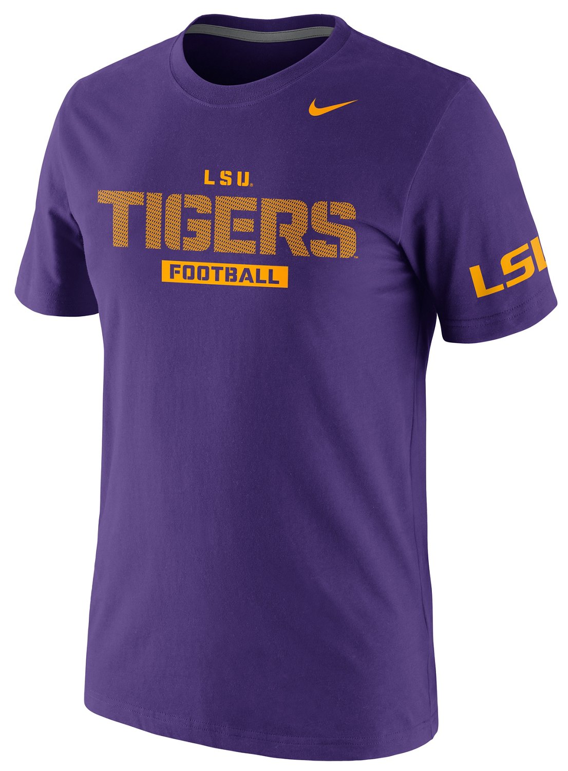 Nike Men's Louisiana State University Practice Team Issue Short Sleeve T-shirt
