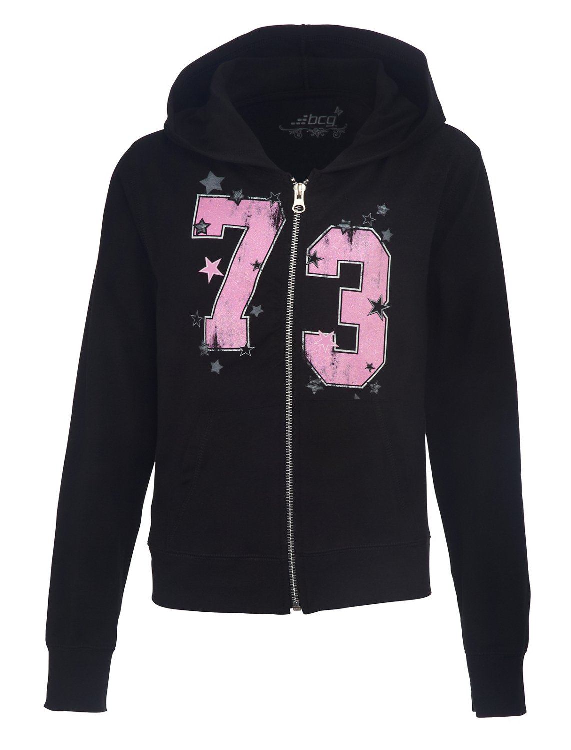 BCG™ Girls' Stretch Zip Up Hoodie