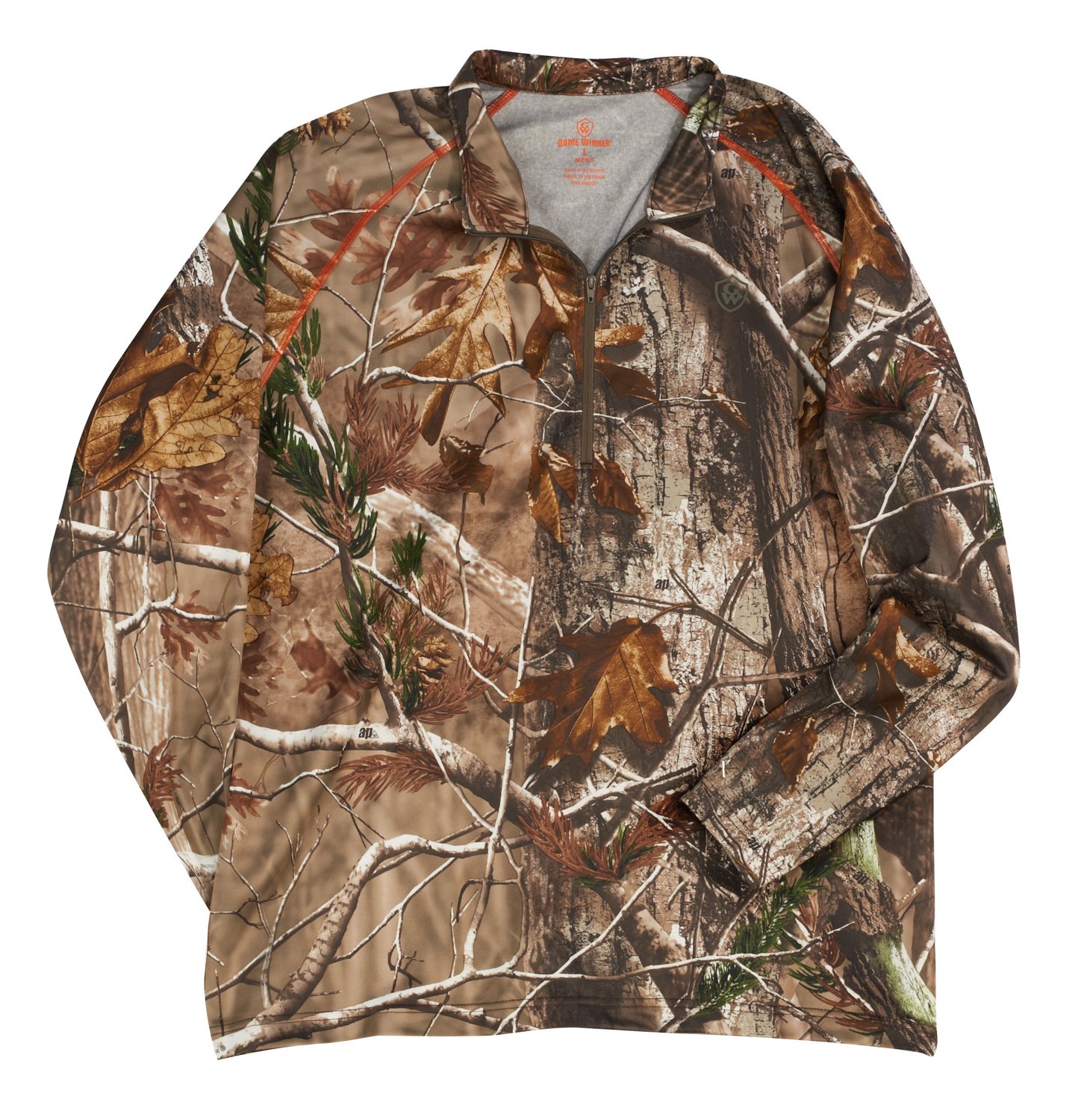 Game Winner® Men's Fleece Base Layer 1/4 Zip Top