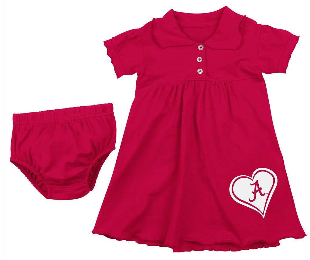 Colosseum Athletics Girls' University of Alabama Infant Collection Preppy Dress