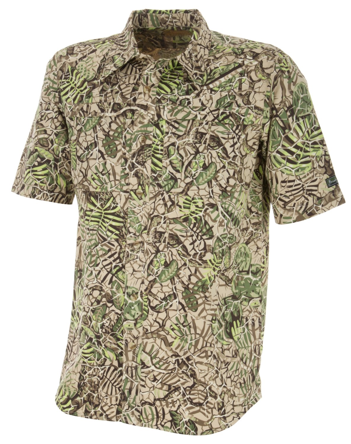 Brush Country Camouflage Men's Short Sleeve Zip Pocket Shirt