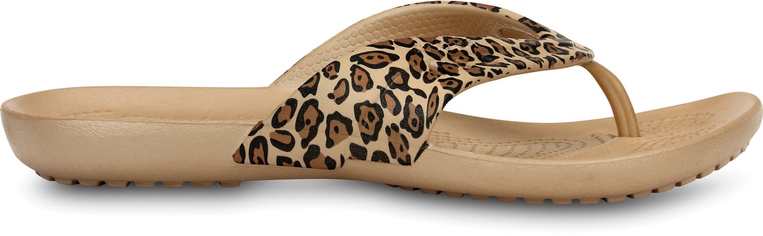 Image for Crocsâ„¢ Women's Kadee Leopard Print Flip-Flops from Academy