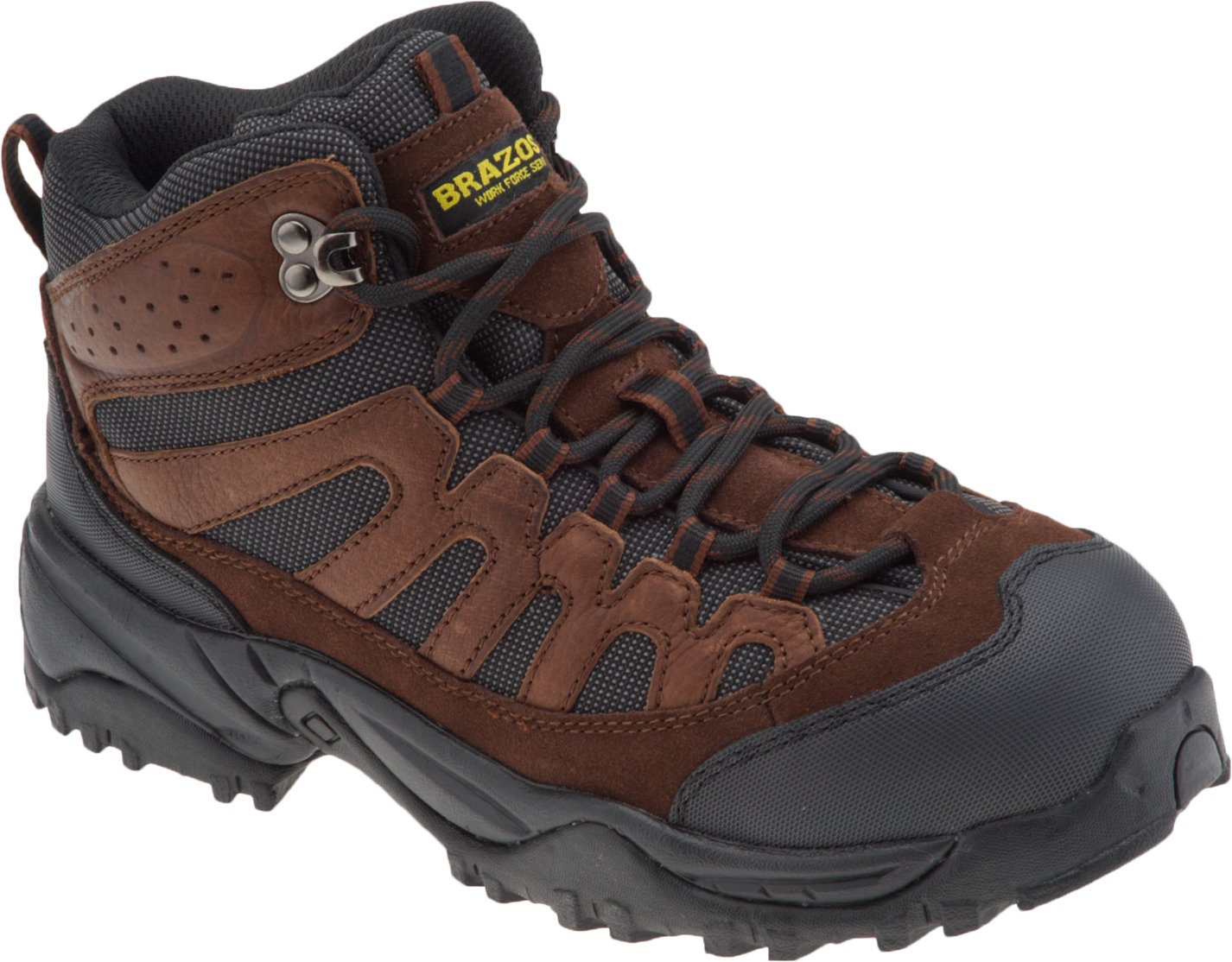 Brazos® Men's Iron Force Steel Toe Hiker Work Boots thumbnail