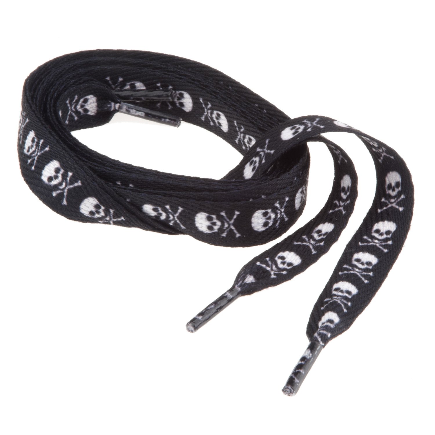 Sof Sole® Black with White Skulls Laces