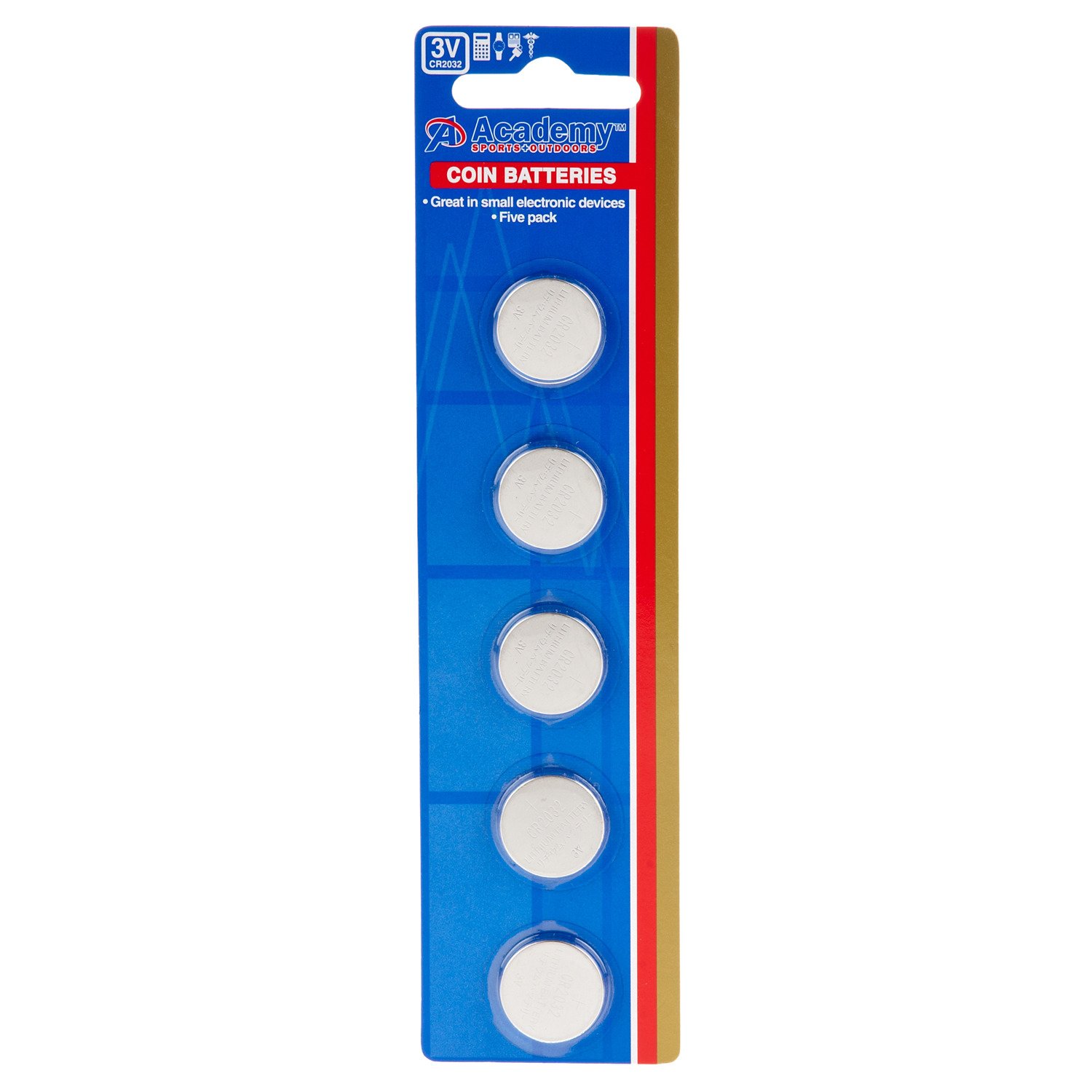 Academy 3V Coin Batteries 5-Pack