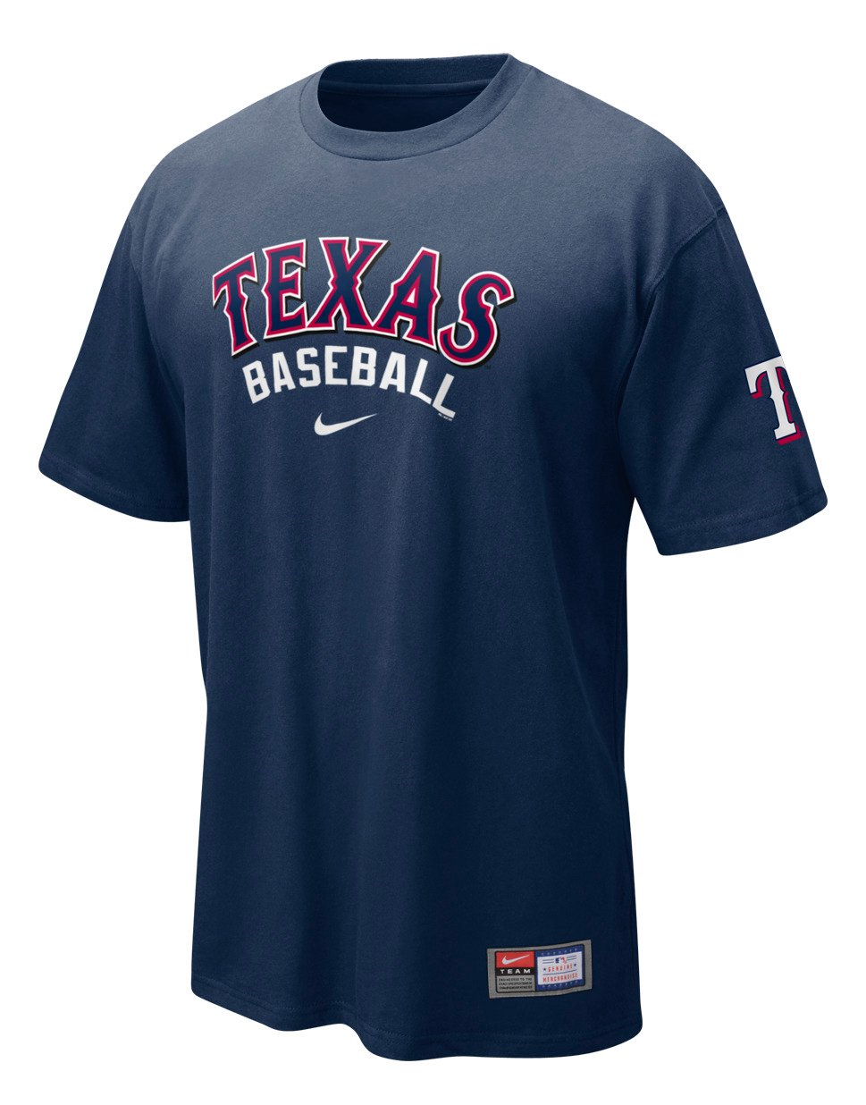 Nike Adults' Texas Rangers Short Sleeve Practice T-shirt