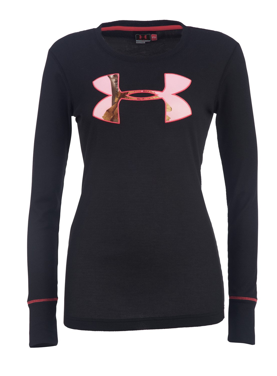 Under Armour® Women's ColdGear® Tackle Twill Waffle Crew Shirt