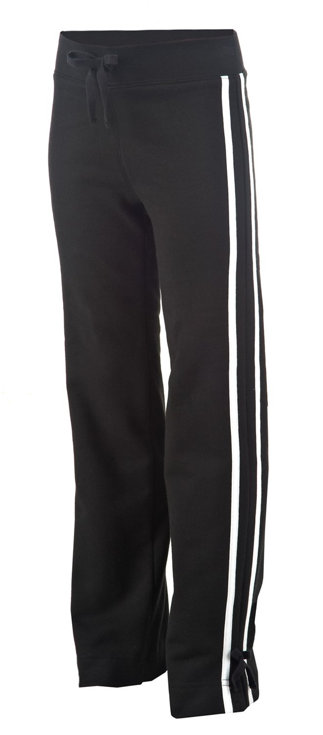 BCG Girls' Double Stripe Fleece Pant