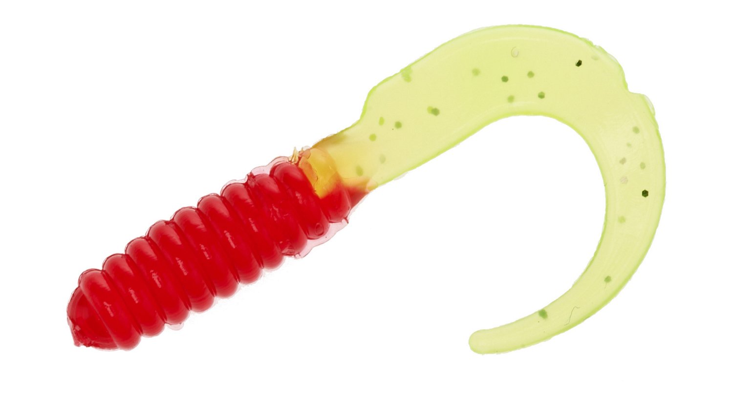 Red-Chartreuse Silver Glitter Tail