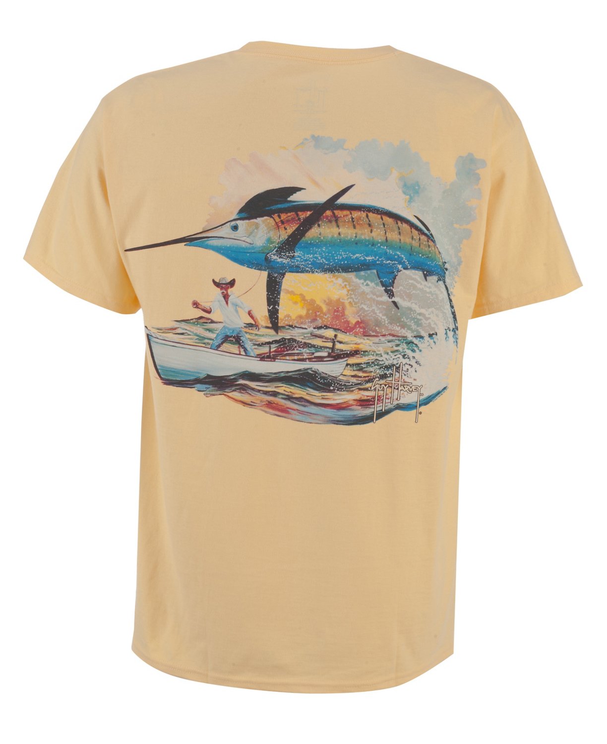 Guy Harvey Men's Good Catch Short Sleeve Pocket T-shirt