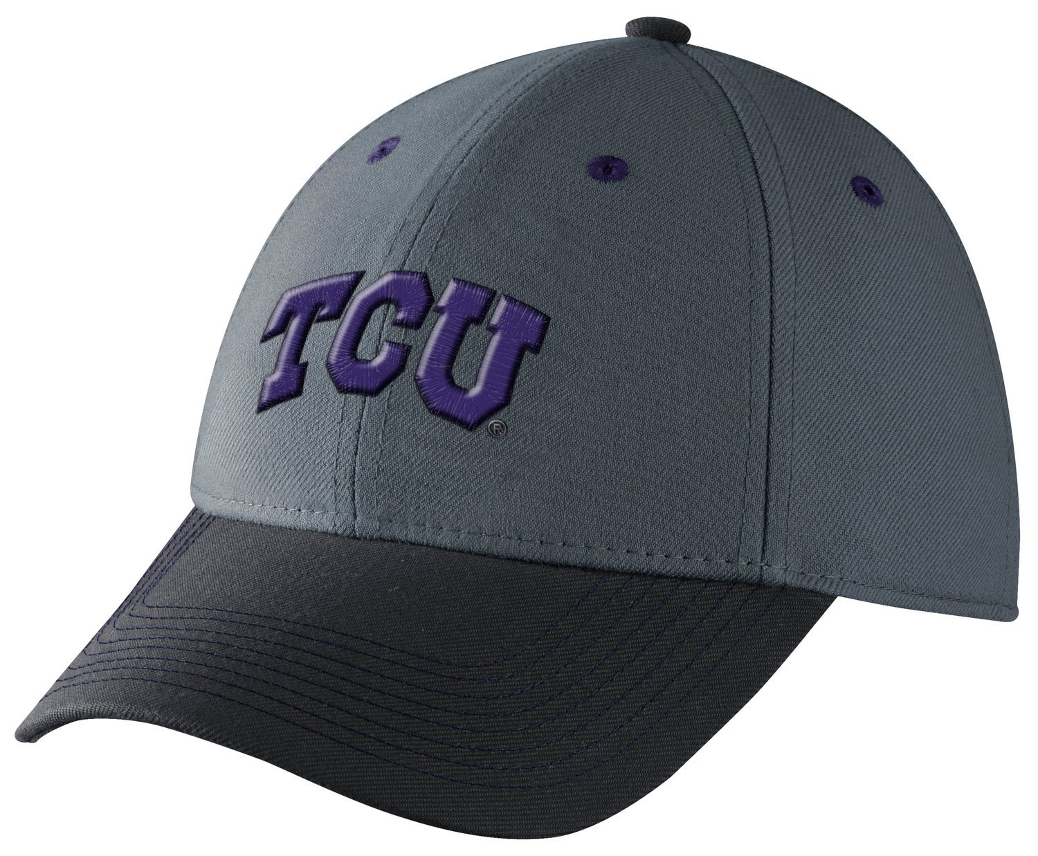 Nike Men's Texas Christian University Dri-FIT Fan Seasonal Legacy 91 Swoosh Flex Cap thumbnail