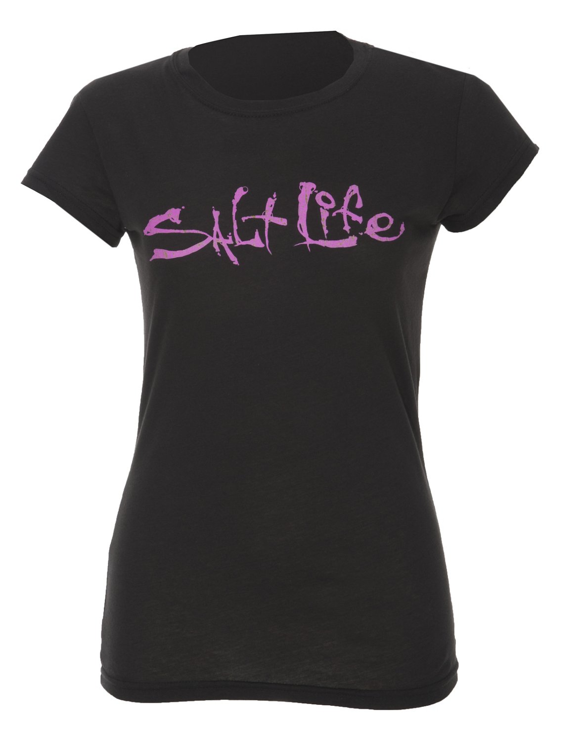 Salt Life Juniors' Famous Logo Cap Sleeve Crew T-shirt