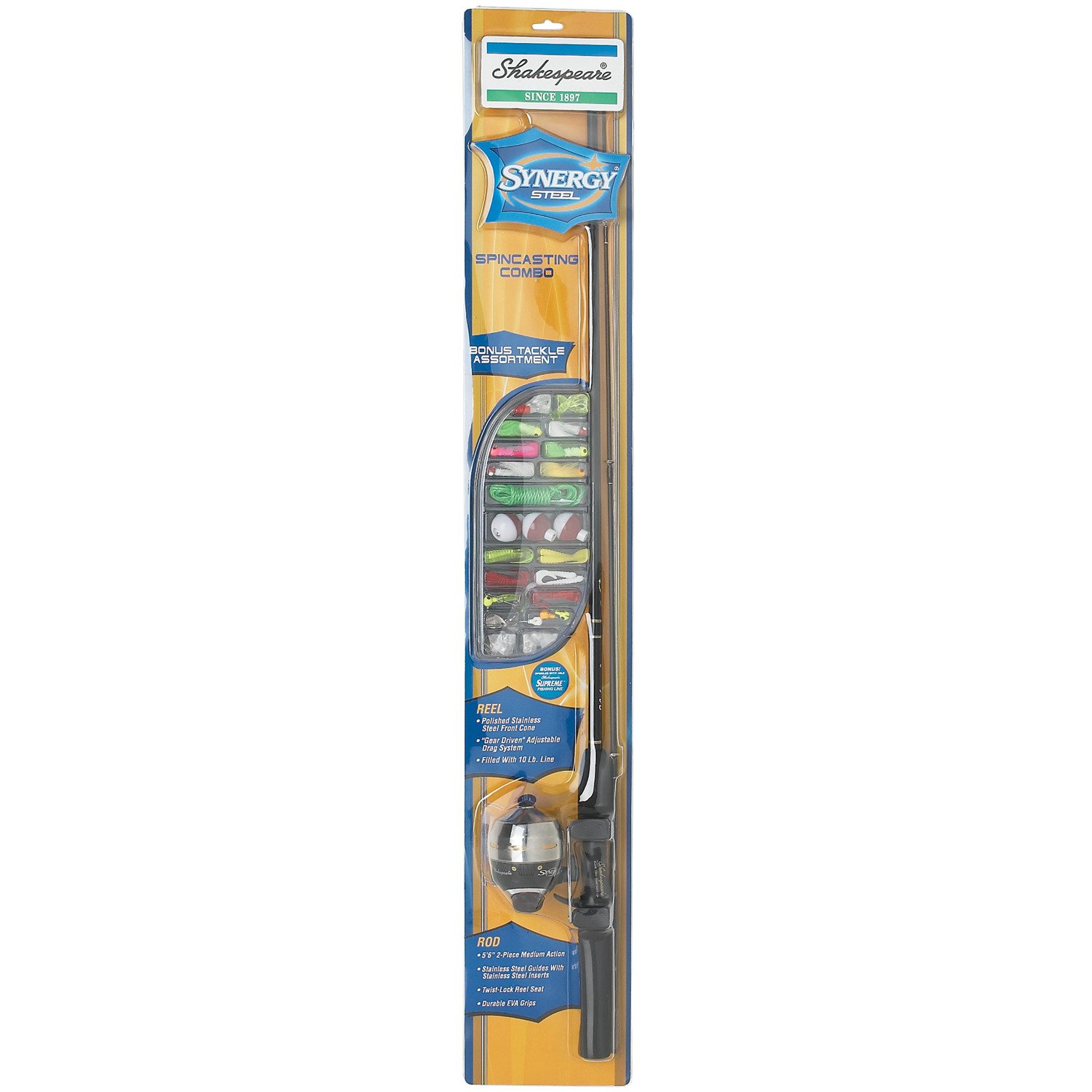 Shakespeare® Synergy 10 5'6" Freshwater Spincast Kit thumbnail