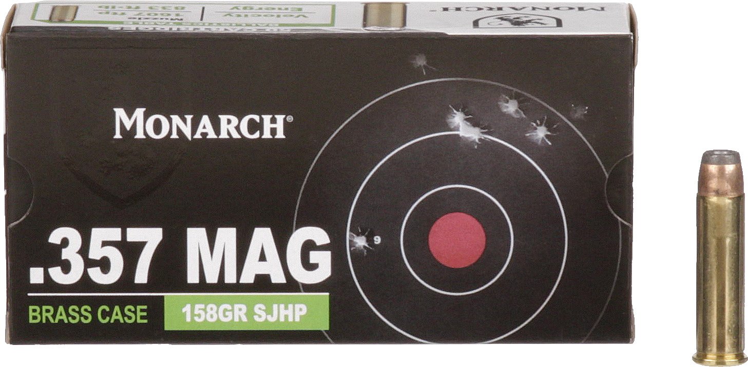 Monarch™ SJHP .357 Magnum 158-Grain Pistol Ammunition