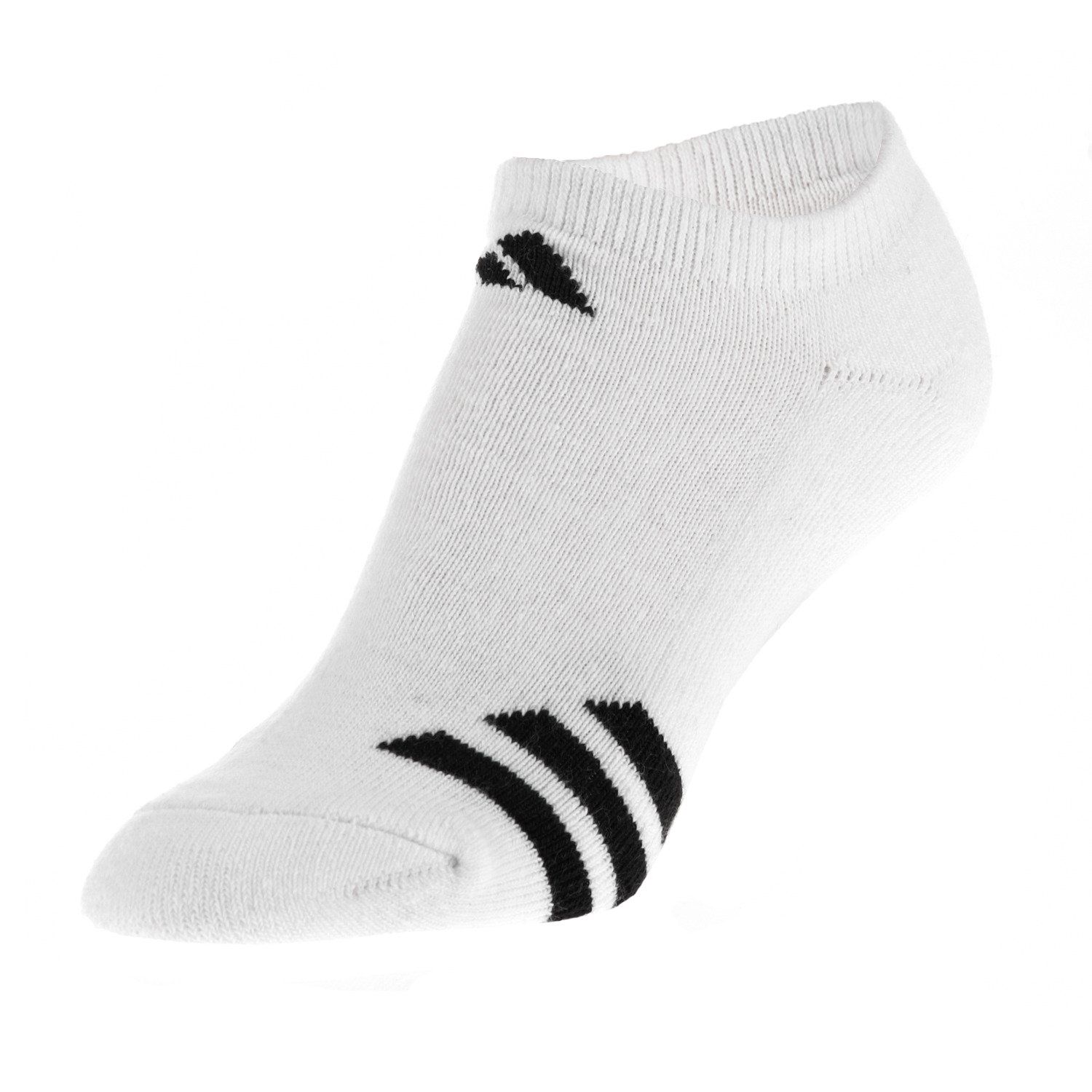 adidas Youth Striped No Show Socks 3-Pack
