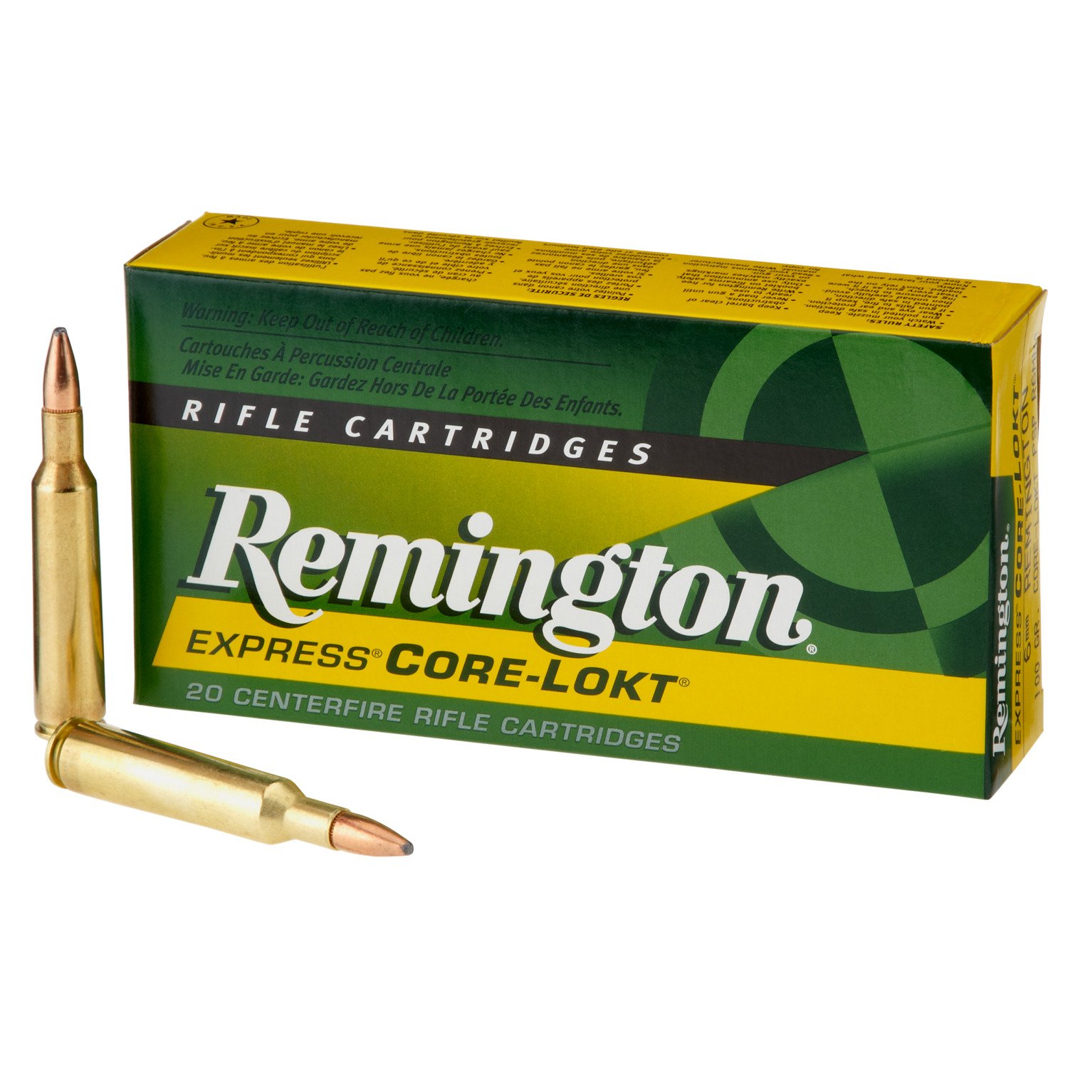 Remington Core-Lokt® 6mm Remington 100-Grain Centerfire Rifle Ammunition