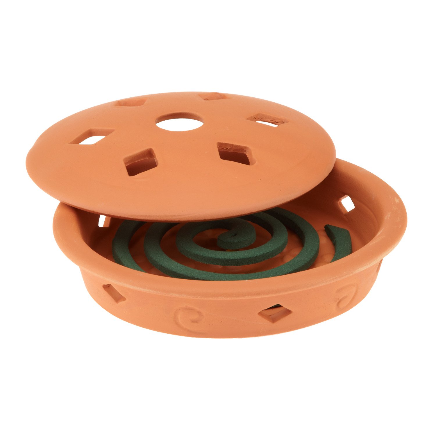 PIC® Mosquito Coil Holder Terra Cotta Burner with 4 Coils