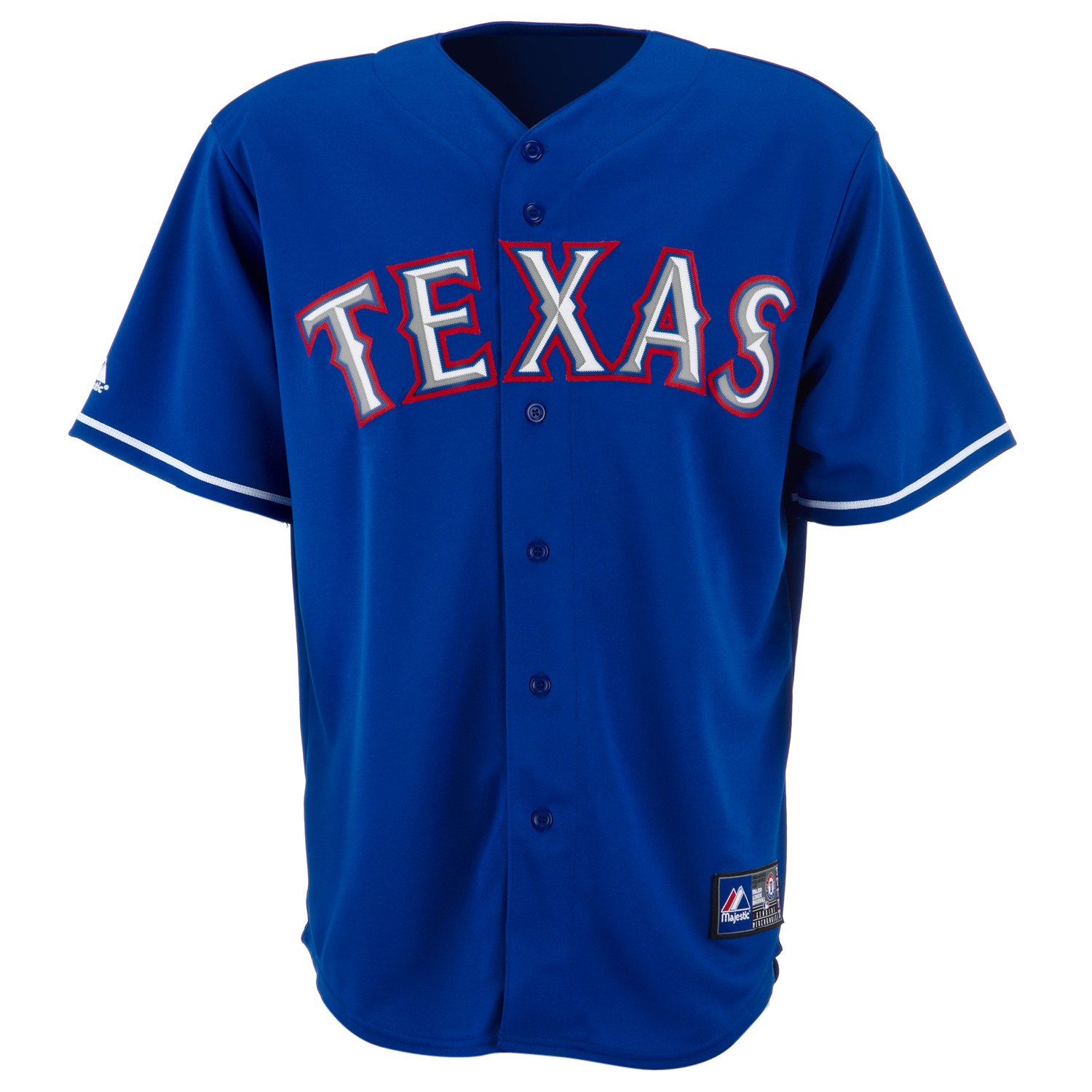 Majestic Adults' Texas Rangers Replica Alternate Baseball Jersey