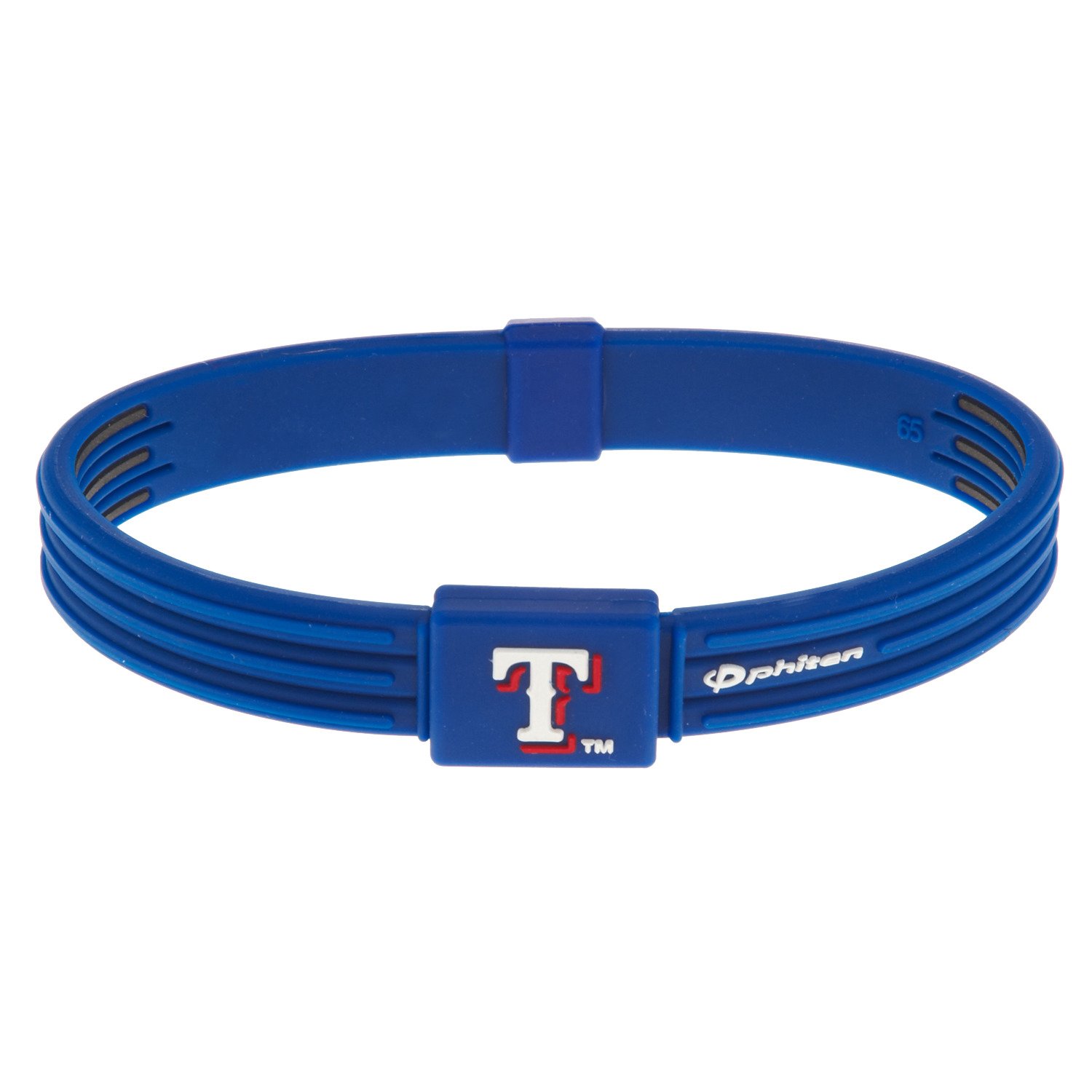 Phiten S-Type Texas Rangers Titanium Bracelet