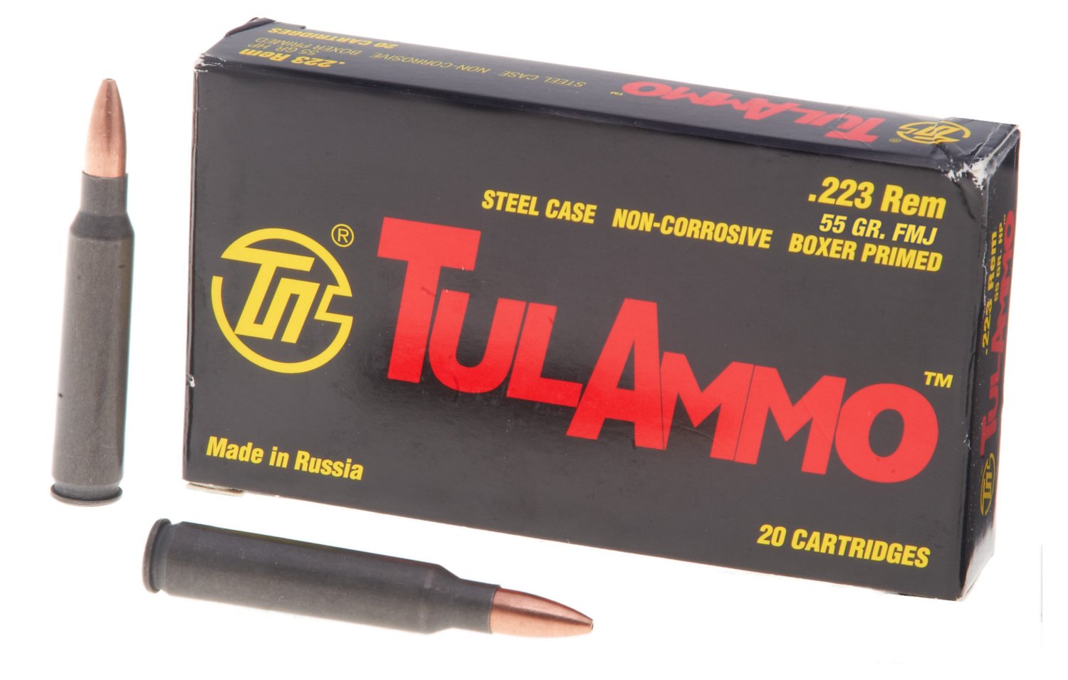 TulAmmo .223 Remington/5.56 NATO 55-Grain Centerfire Rifle Ammunition