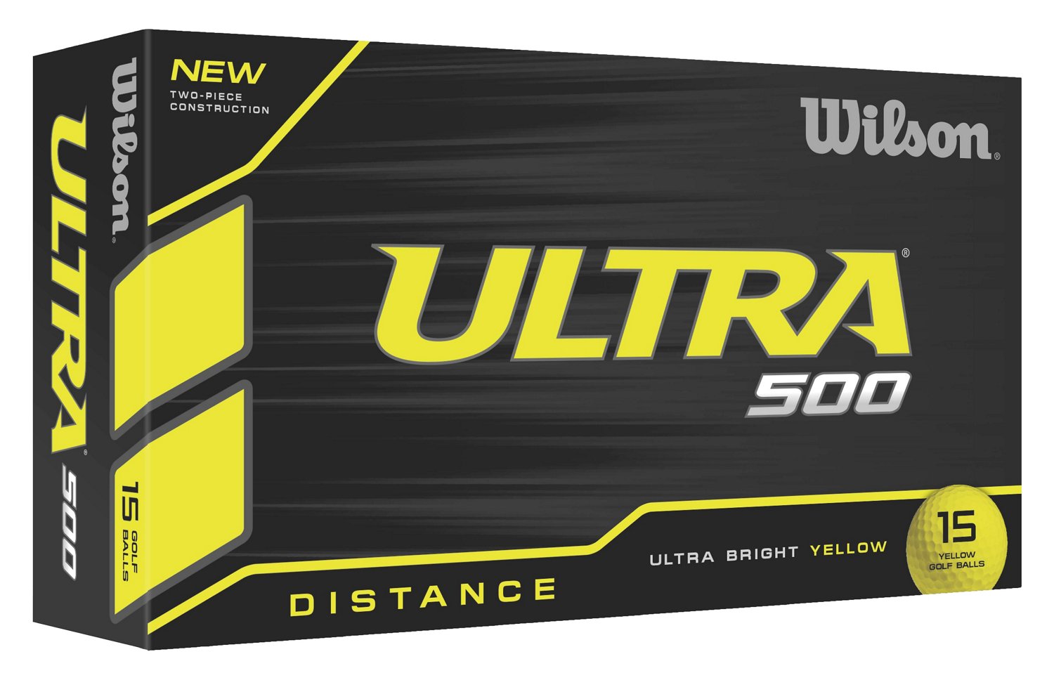 Wilson Ultra 500 Yellow Golf Balls 15-Pack