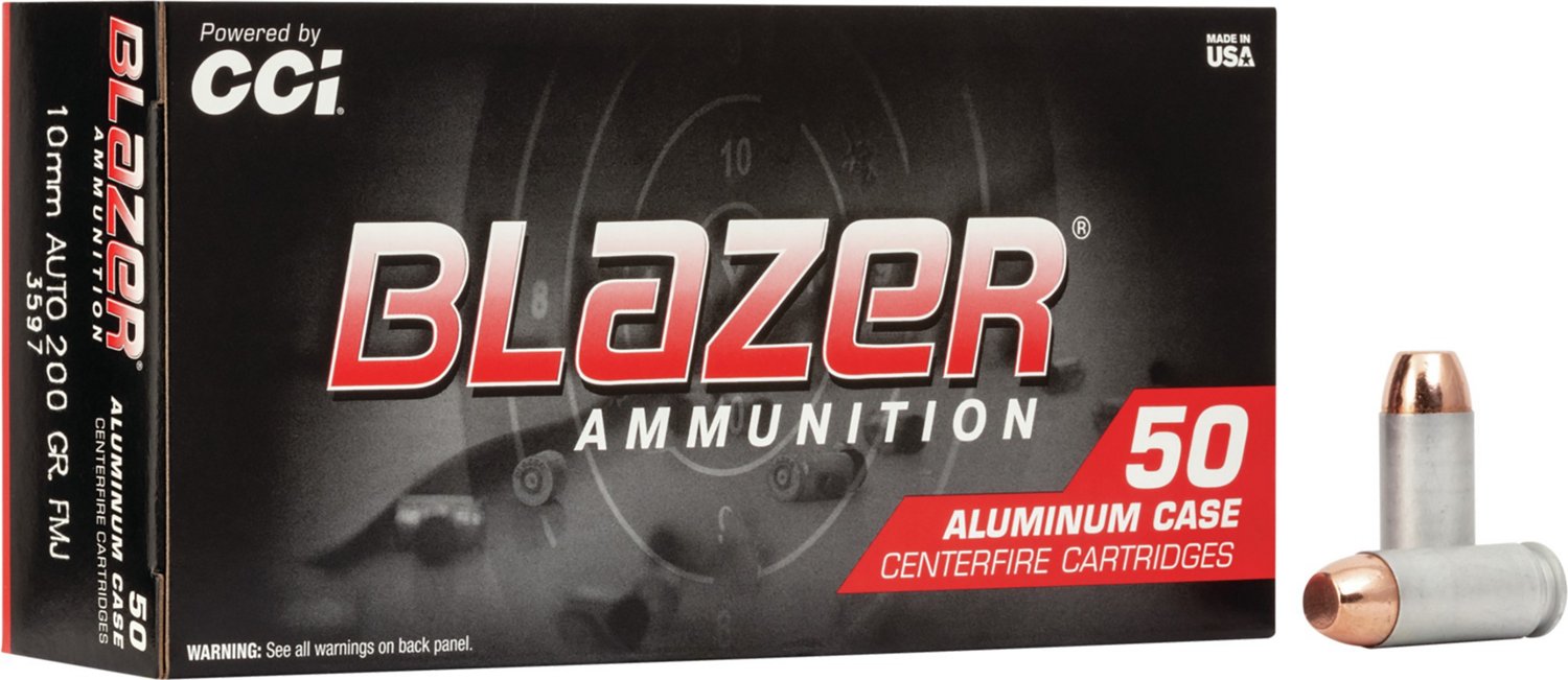 CCI® Blazer® 10 mm Automatic 200-Grain Centerfire Ammunition