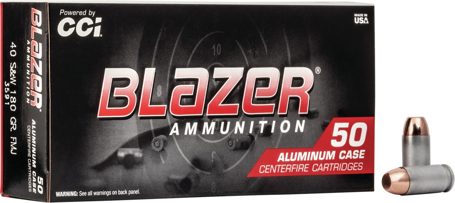 CCI® Blazer® .40 S&W 180-Grain Centerfire Ammunition