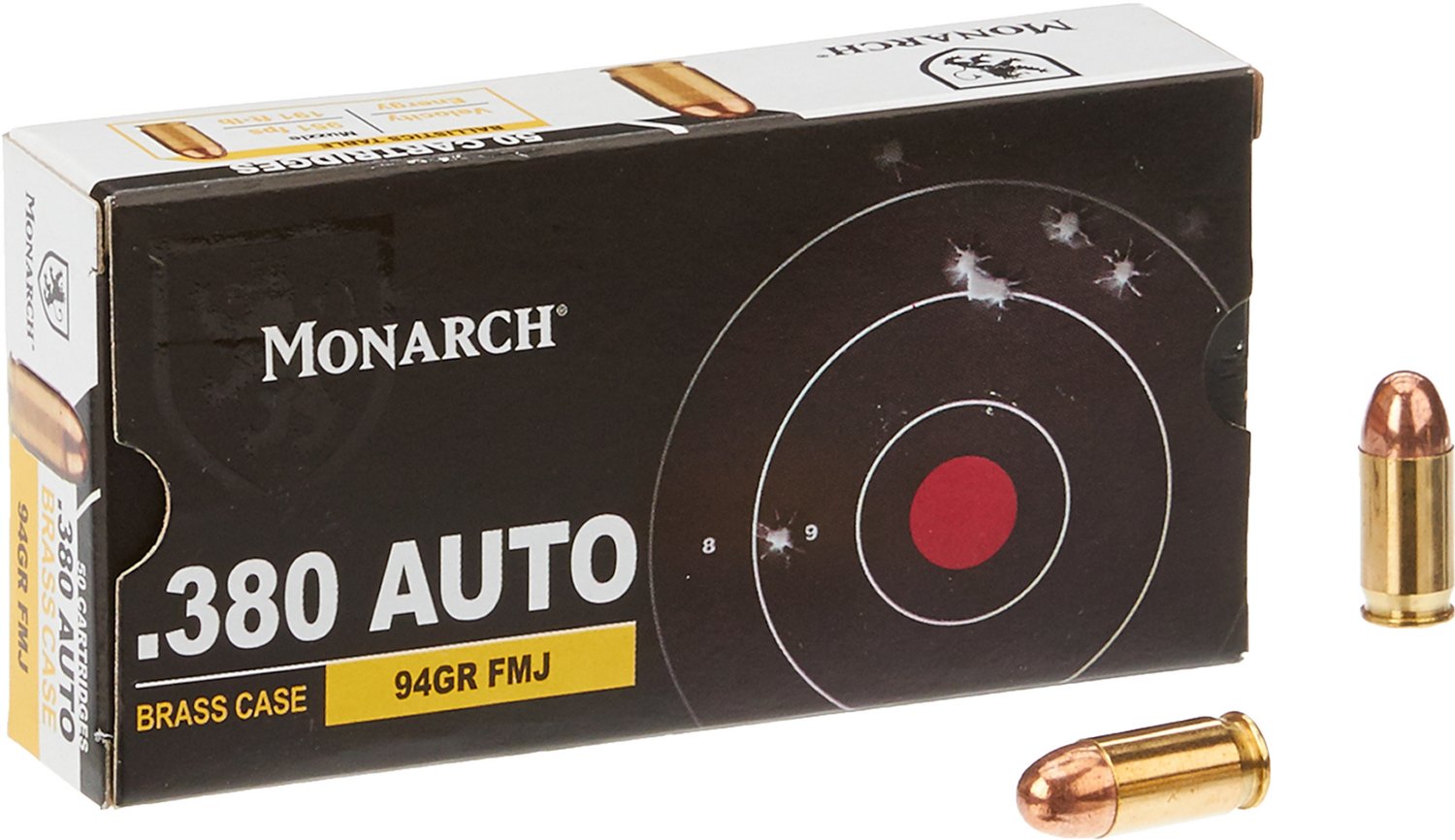 Monarch™ FMJ .380 Automatic 94-Grain Pistol Ammunition