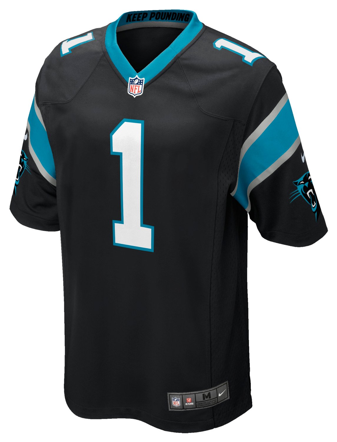 Nike Men's Carolina Panthers Cam Newton #1 Replica Jersey thumbnail