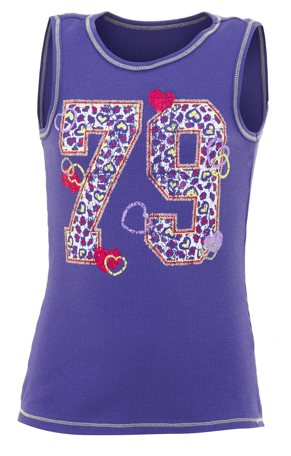BCG Girls' Rib Graphic Tank Top