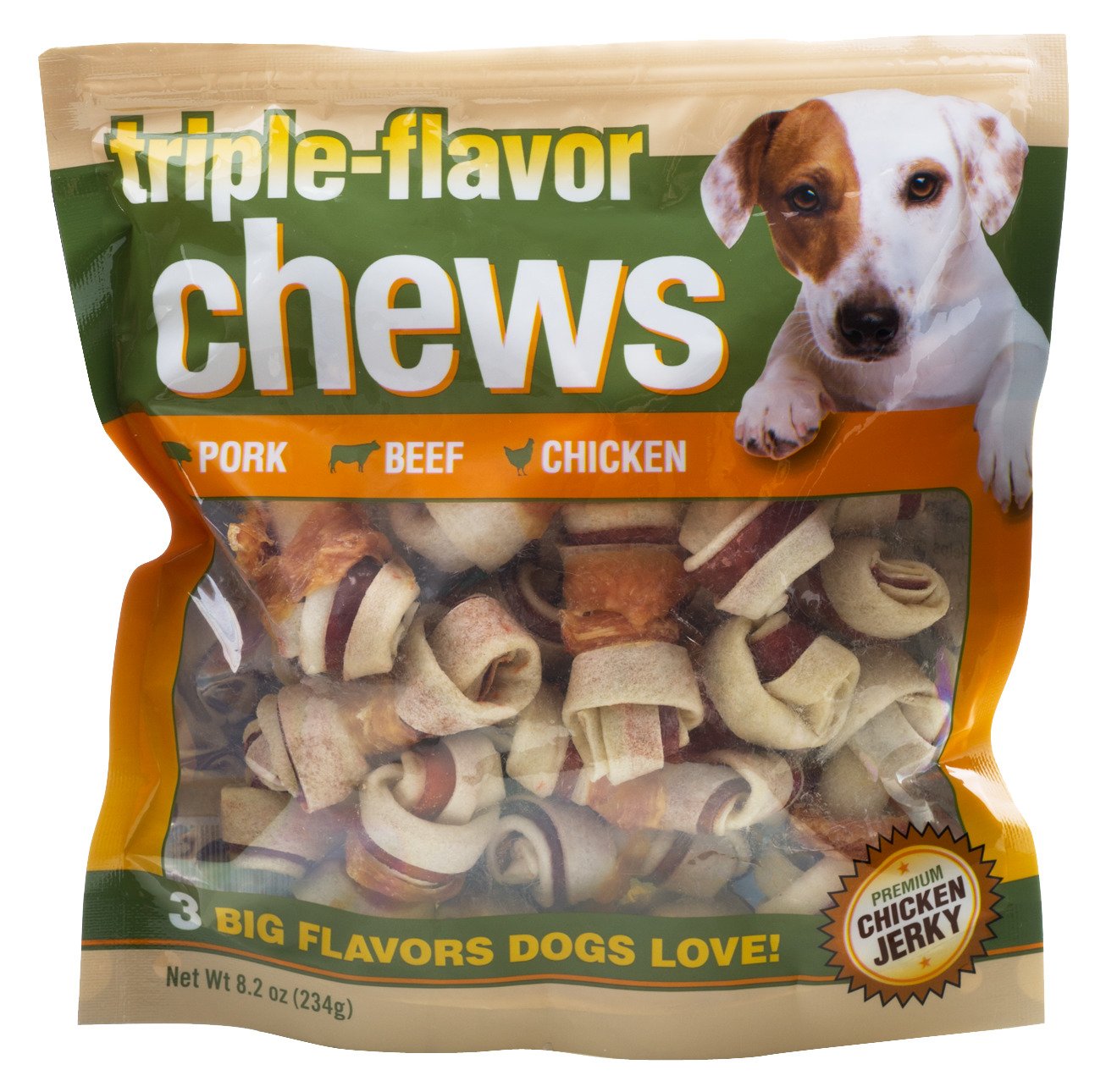 Healthy Hide Pork, Beef and Chicken Mini Bone Flavor Chews 18-Pack