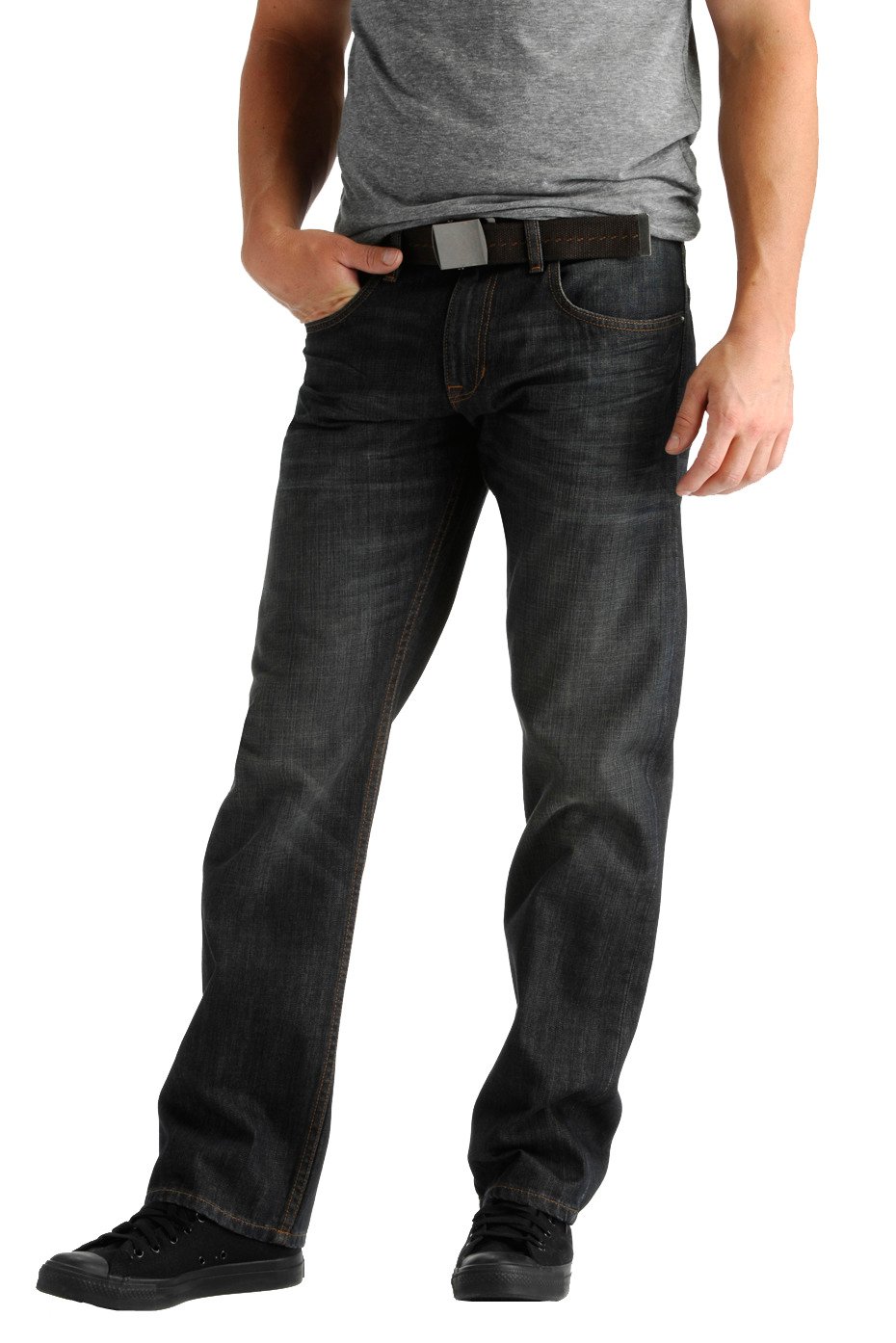 Lee® Men's Vintage Slim Straight Leg Belted Jean thumbnail