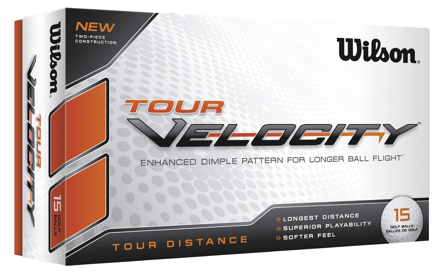 Wilson Tour Velocity Distance Golf Balls 15-Pack thumbnail