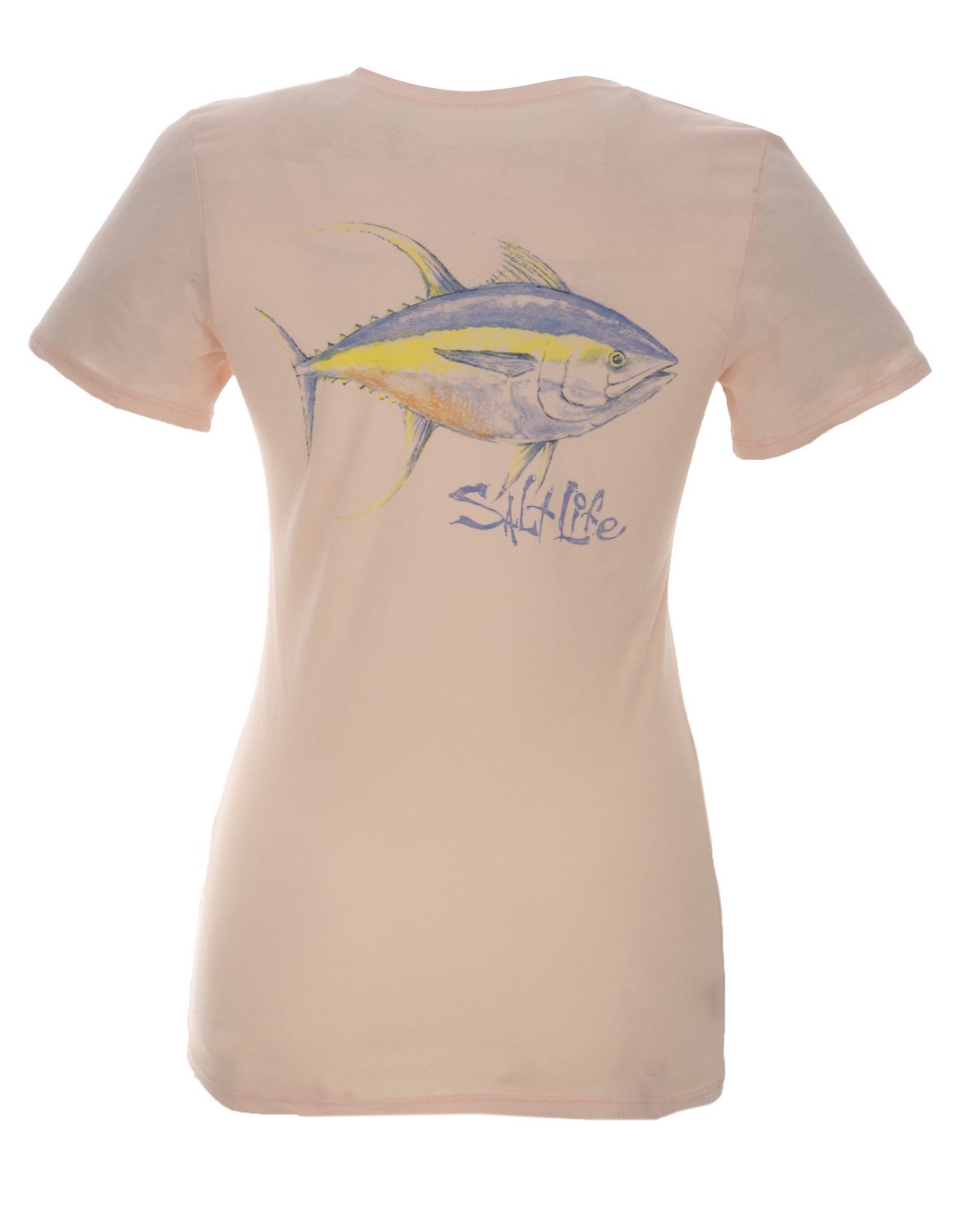 Salt Life Juniors' Painted Tuna Short Sleeve V-neck T-shirt