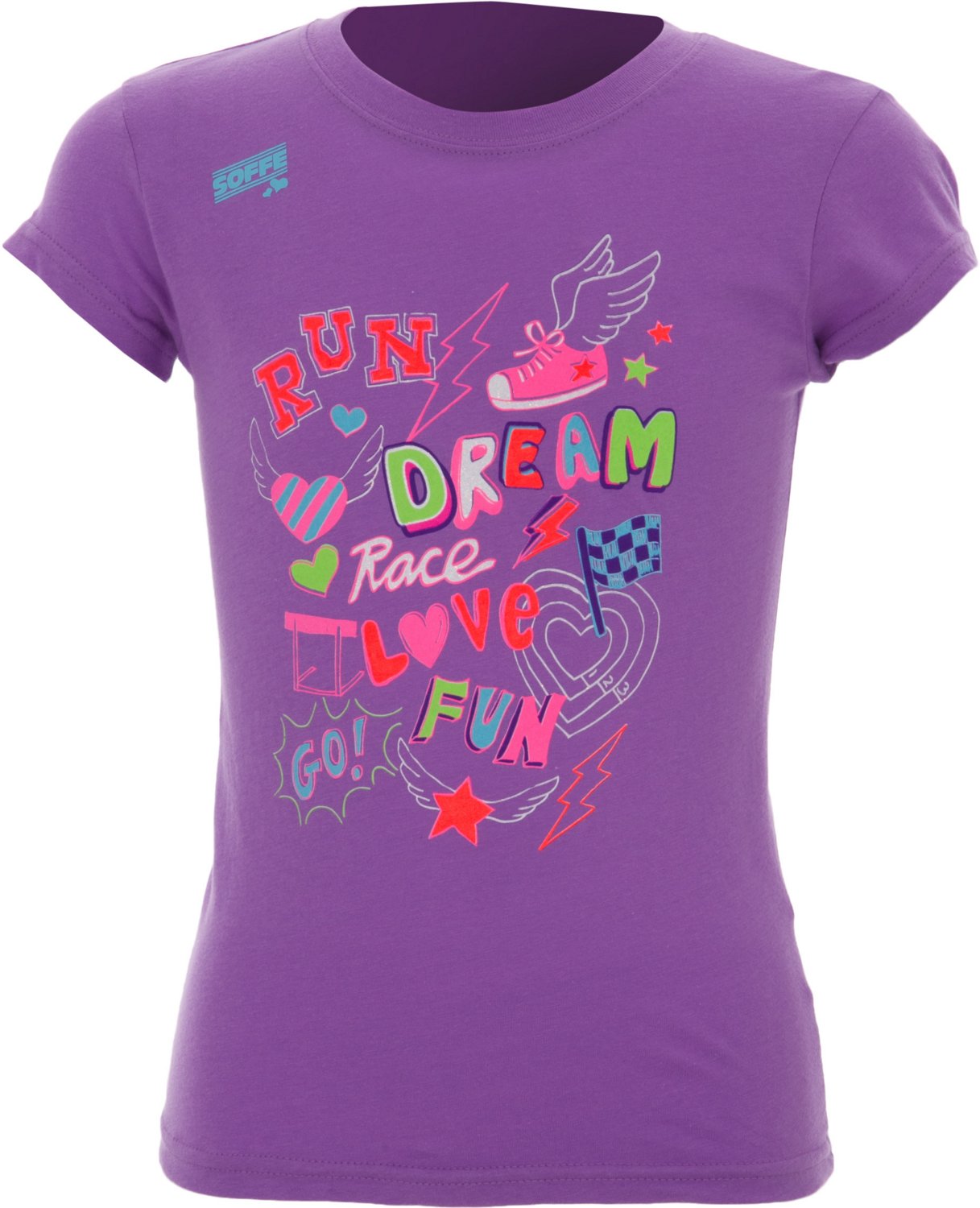 Soffe Girls' Short Sleeve Tissue T-shirt