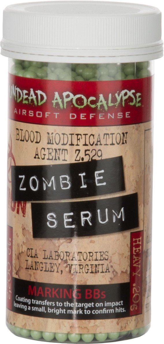 Crosman Undead Apocalypse Zombie Serum 6mm Marking BBs 2,200-Count